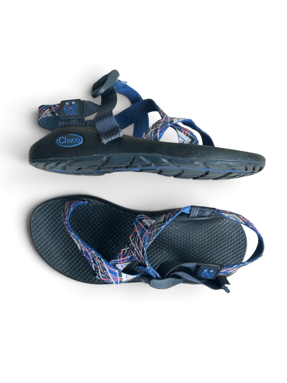Women’s Chaco Z/Classic Navy Sandals with Multicolor Woven Straps - Picture 2 of 8